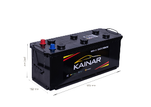 Акумулятор стартерний 6СТ-140 АПЗ KAINAR (+/-)